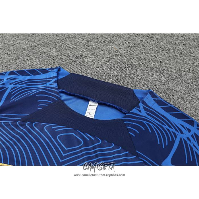 Chandal del Francia 2022-2023 Manga Corta Azul Oscuro - Pantalon Corto